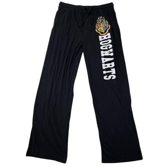 Harry Potter Men's Black Hogwarts Lounge Pants Size XL Loungewear Sleepwear - Picture 1 of 6